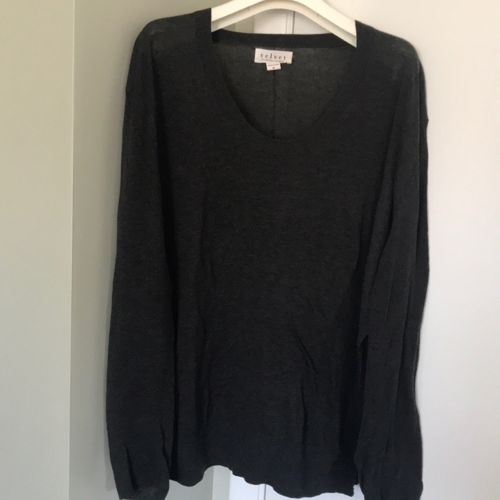 dark grey sweater